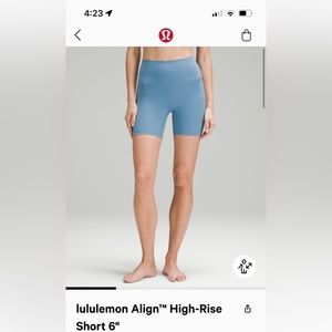 lululemon Align™ High-Rise
Short 6"